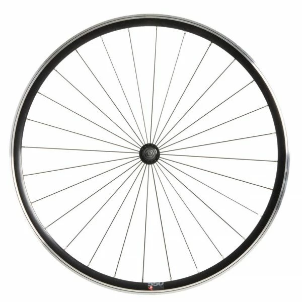 ROUE FIXIE 28 POUCES AVANT DOUBLE PAROIS NOIR ELOPS 500 RAYONNAGE RADIAL 1 ROUE FIXIE 28 POUCES AVANT DOUBLE PAROIS NOIR ELOPS 500 RAYONNAGE RADIAL