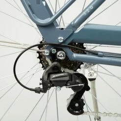 VELO DE VILLE ELOPS 120 À CADRE BAS BLEU -Pedale Ravie Soldes Magasin velo de ville elops 120 a cadre bas bleu 3 600x600 1