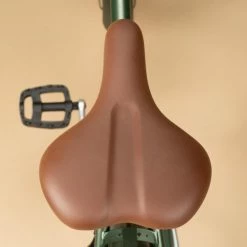 VELO DE VILLE ELOPS 520 CADRE HAUT KAKI -Pedale Ravie Soldes Magasin velo de ville elops 520 cadre haut kaki 2 600x600 1