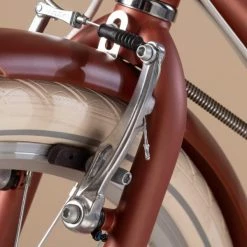 VELO DE VILLE ELOPS 540 CADRE BAS ROUGE BRIQUE -Pedale Ravie Soldes Magasin velo de ville elops 540 cadre bas rouge brique 15 600x600 1