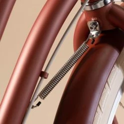 VELO DE VILLE ELOPS 540 CADRE BAS ROUGE BRIQUE -Pedale Ravie Soldes Magasin velo de ville elops 540 cadre bas rouge brique 4 600x600 1