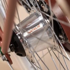 VELO DE VILLE ELOPS 540 CADRE BAS ROUGE BRIQUE -Pedale Ravie Soldes Magasin velo de ville elops 540 cadre bas rouge brique 7 600x600 1