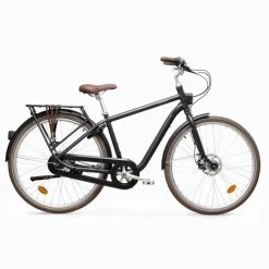 VELO DE VILLE ELOPS 900 CADRE HAUT ALUMINIUM NOIR