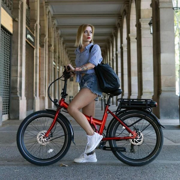 VÉLO DE VILLE PLIANT À ASSISTANCE ÉLECTRIQUE 24" - LEGEND SIENA 13AH ROUGE 3 VÉLO DE VILLE PLIANT À ASSISTANCE ÉLECTRIQUE 24" - LEGEND SIENA 13AH ROUGE – Image 3