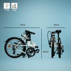 VELO PLIANT TILT 500 BLANC -Pedale Ravie Soldes Magasin velo pliant tilt 500 blanc 2 600x600 1