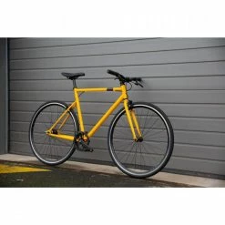 VELO VILLE SINGLE SPEED 500 JAUNE -Pedale Ravie Soldes Magasin velo ville single speed 500 jaune 6 600x600 1