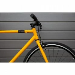VELO VILLE SINGLE SPEED 500 JAUNE -Pedale Ravie Soldes Magasin velo ville single speed 500 jaune 8 600x600 1